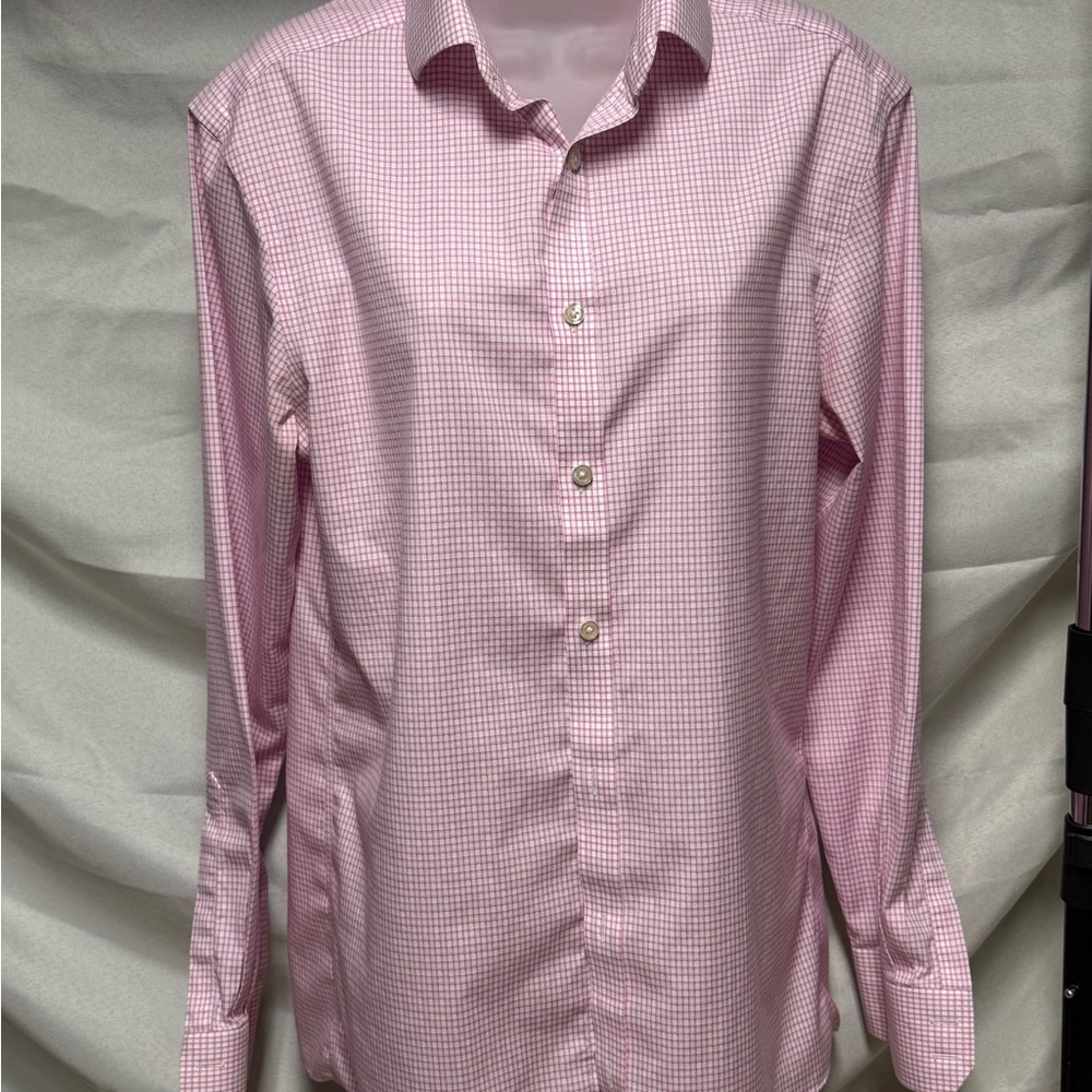 Charles Tyrwhitt Pink Gingham Dress Shirt
